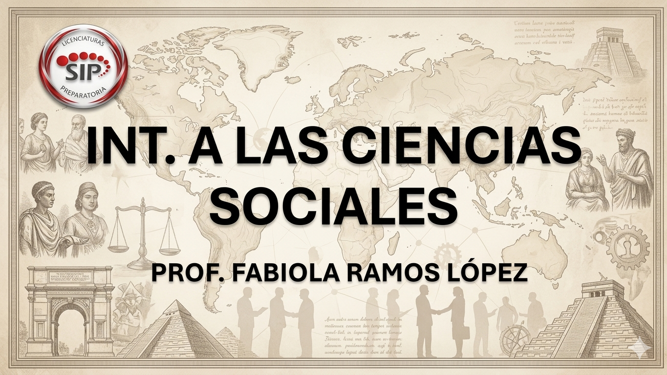 INTRODUCCIÓN A LAS CIENCIAS SOCIALES -   VIE 09:00-09:50   SALON: 1  -  SISTEMA DE PREPARATORIA MIXTA REFORMA EDUCATIVA