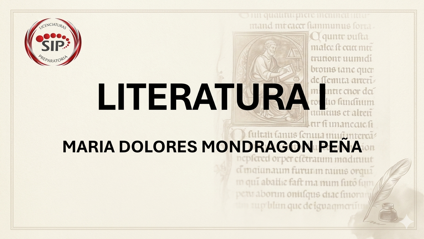 LITERATURA I -   VIE 11:10-12:00   SALON: 3  -  SISTEMA DE PREPARATORIA MIXTA REFORMA EDUCATIVA