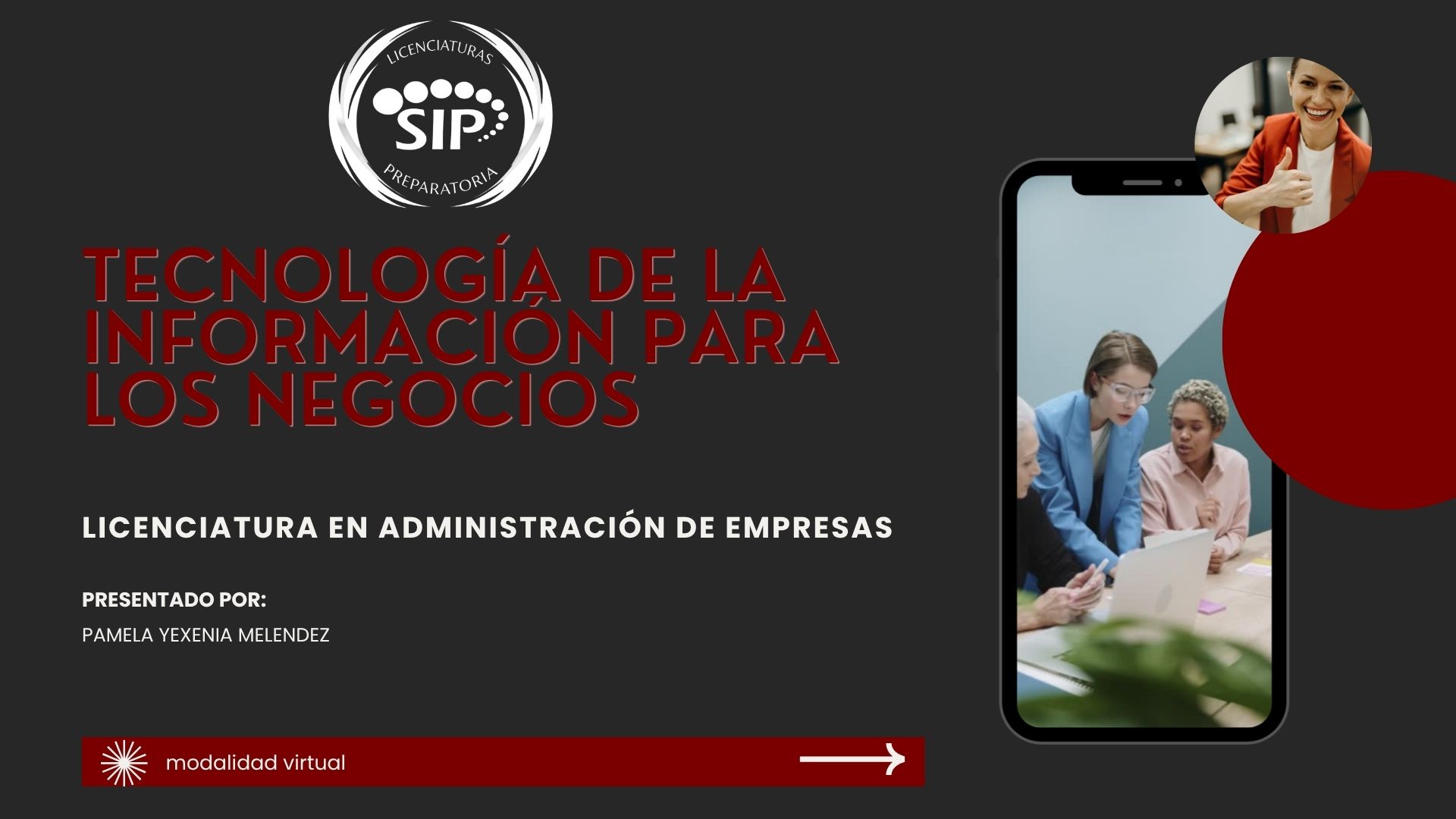 Tecnologías de la Información para los Negocios -   LUN 08:00-09:00   SALON: 1  -  LICENCIATURA EN ADMINISTRACIÓN DE EMPRESAS